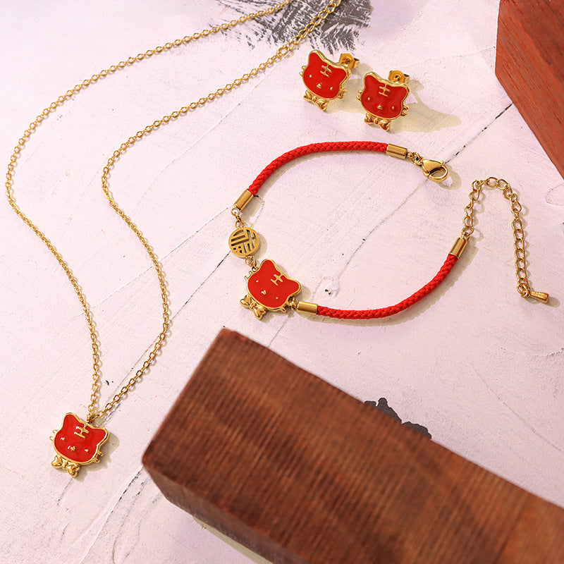 Tiger Zodiac Jewelry Set