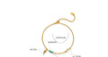 Turquoise Wing Minimalist Anklet | 18K Gold