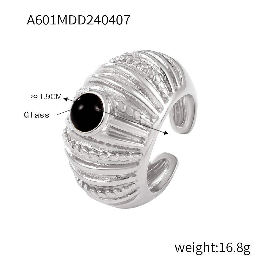Vintage Multi-Layer Textured Ring