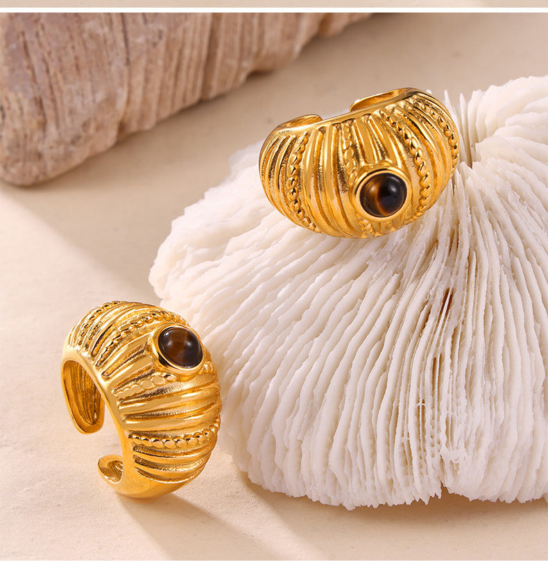 Vintage Multi-Layer Textured Ring