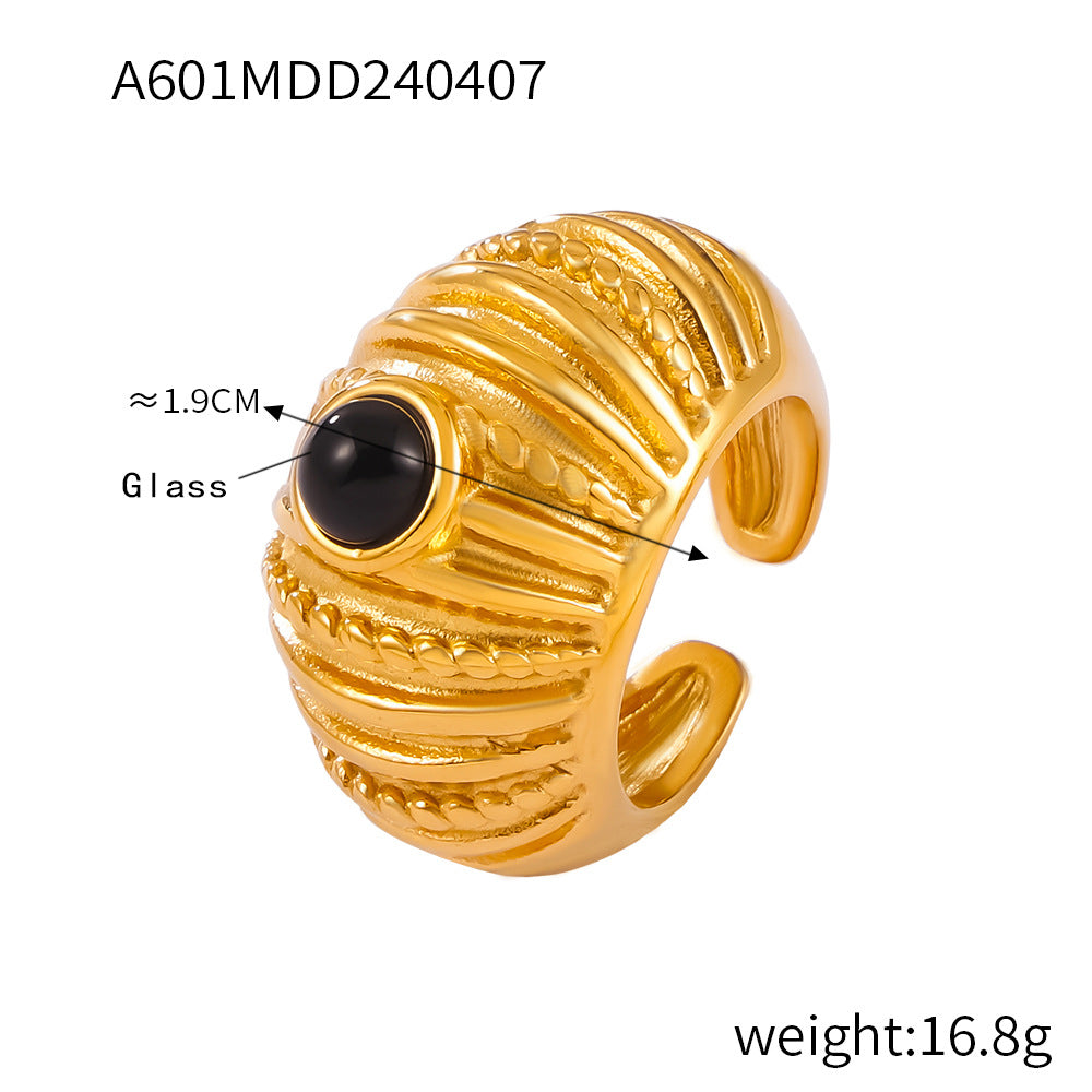 Vintage Multi-Layer Textured Ring