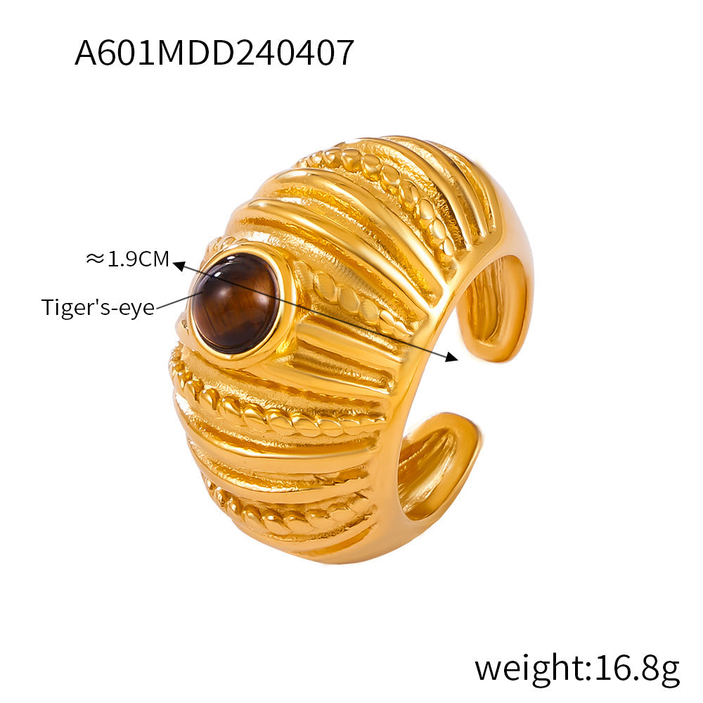 Vintage Multi-Layer Textured Ring