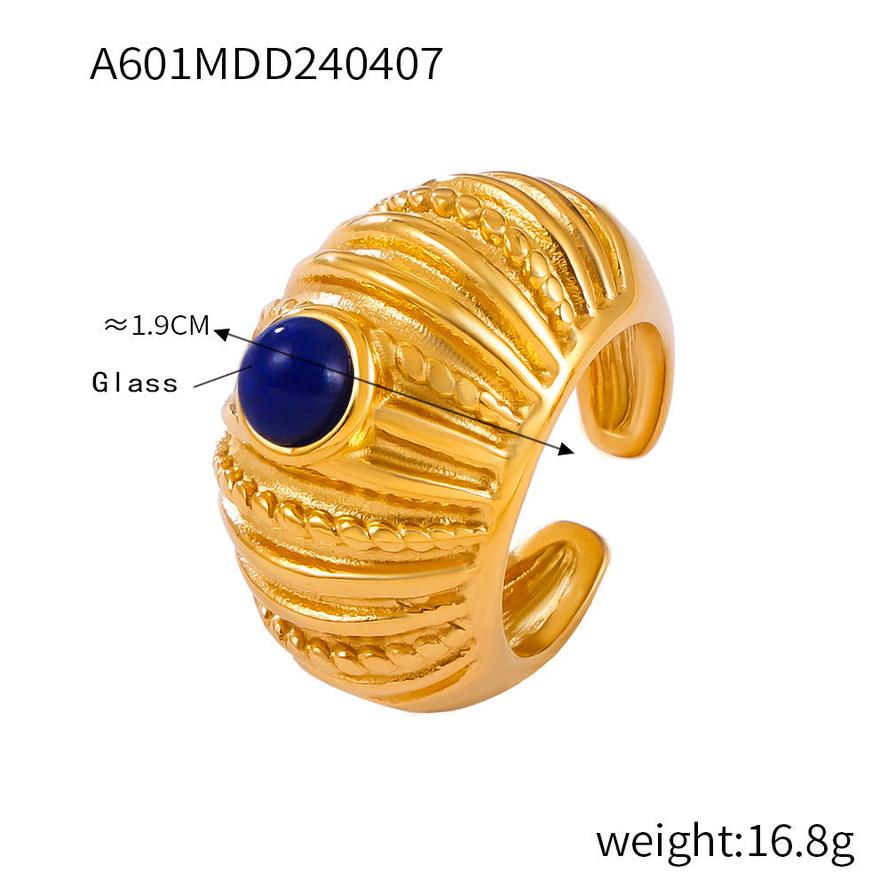 Vintage Multi-Layer Textured Ring