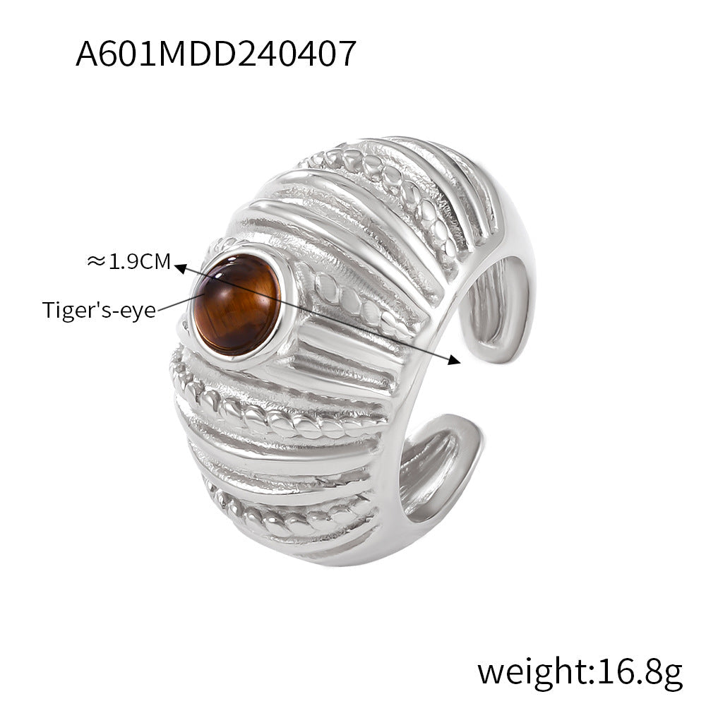 Vintage Multi-Layer Textured Ring
