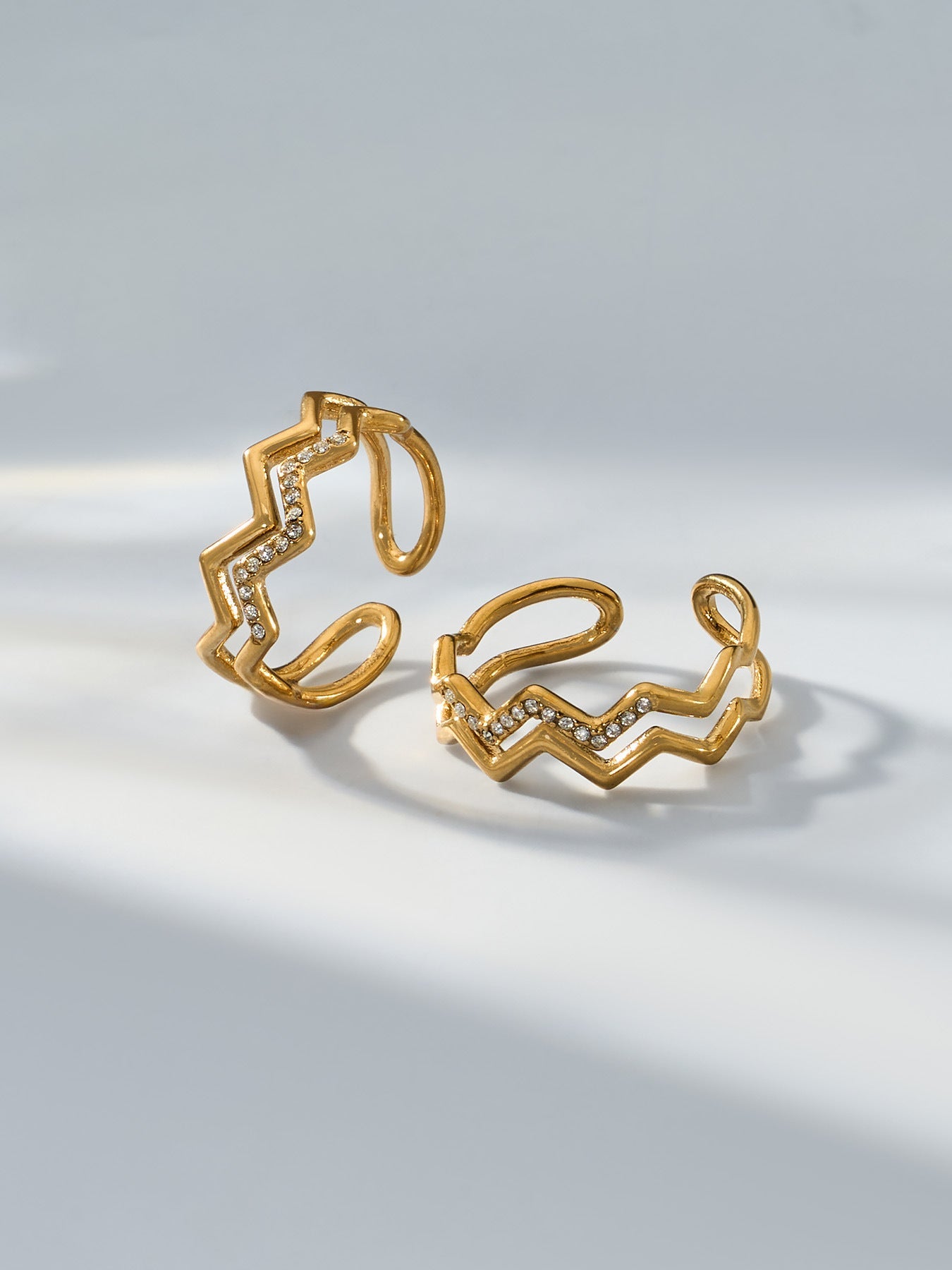 Zircon & Glass Stone Rings