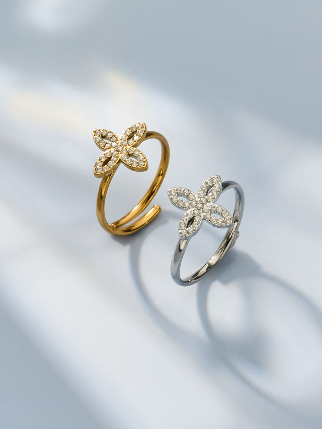 Zircon & Glass Stone Rings