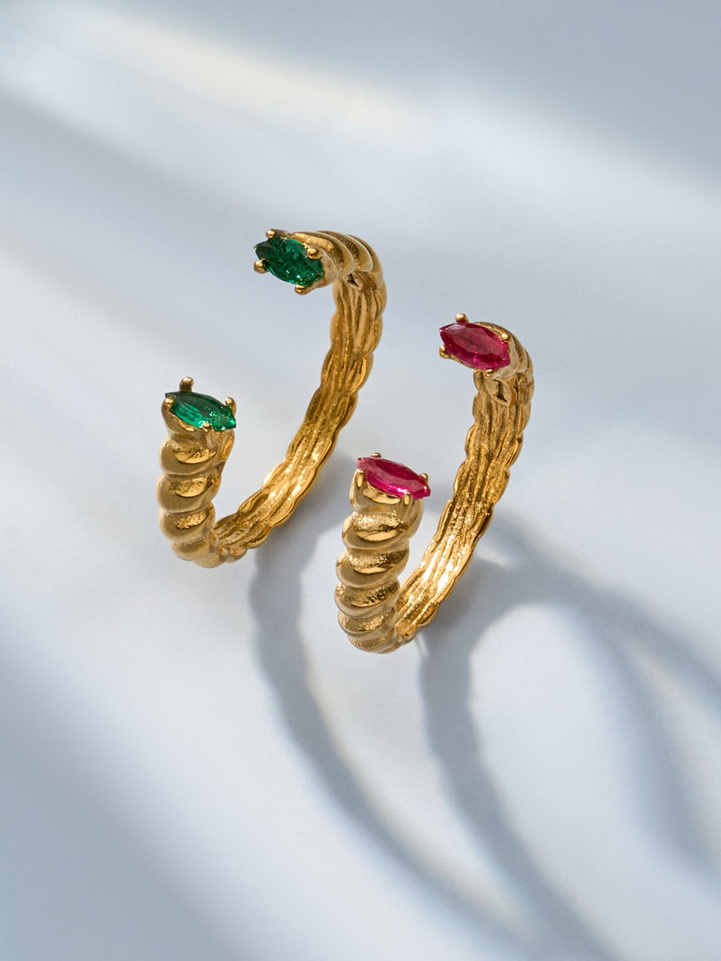 Zircon & Glass Stone Rings