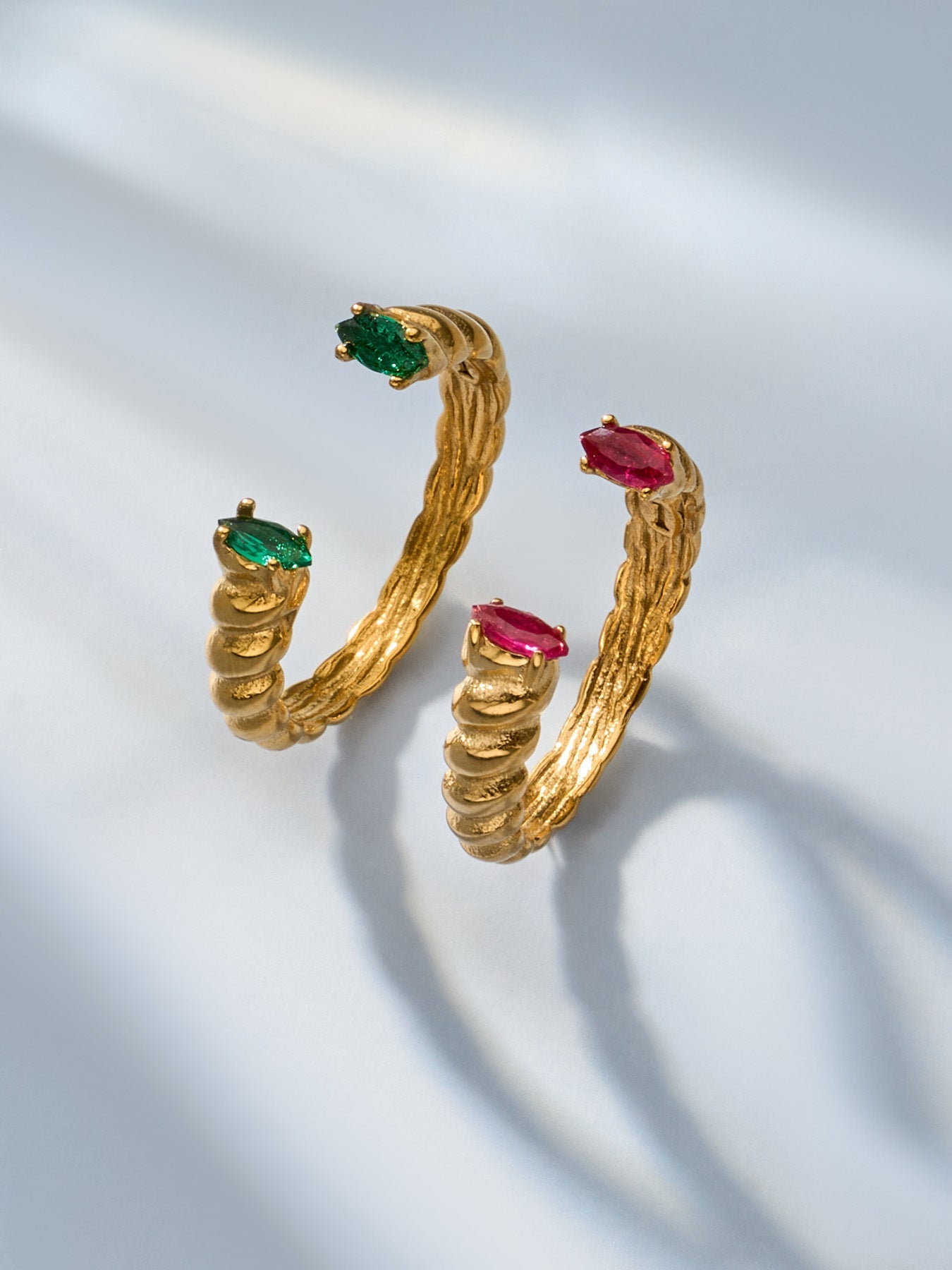 Zircon & Glass Stone Rings
