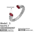 Zircon & Glass Stone Rings