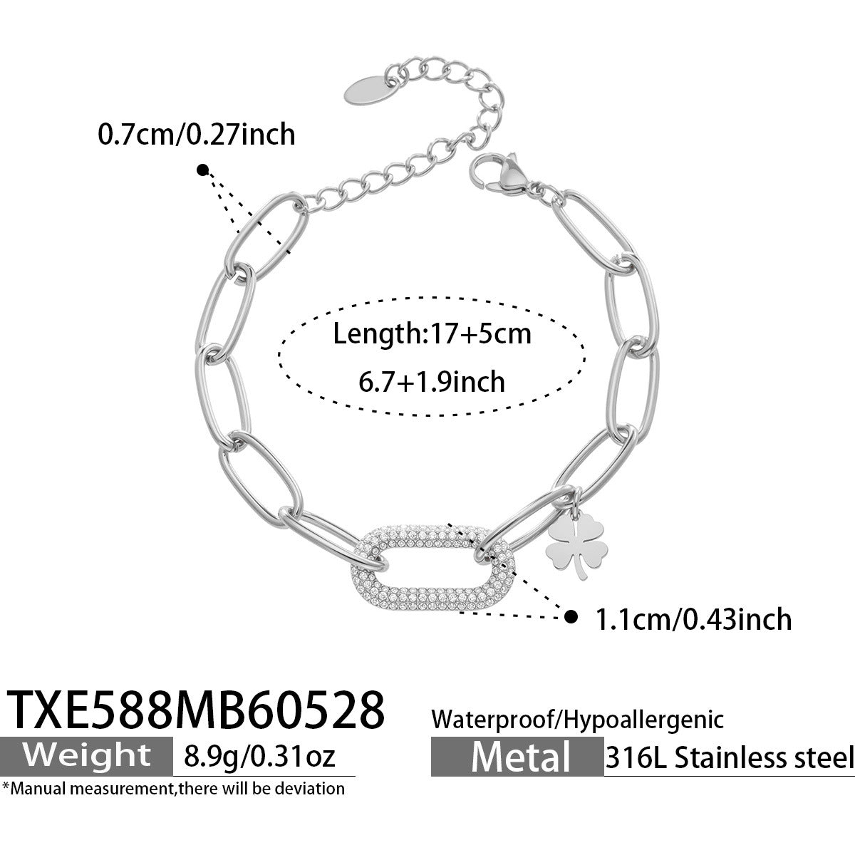 Zircon Lock Pendant Necklace