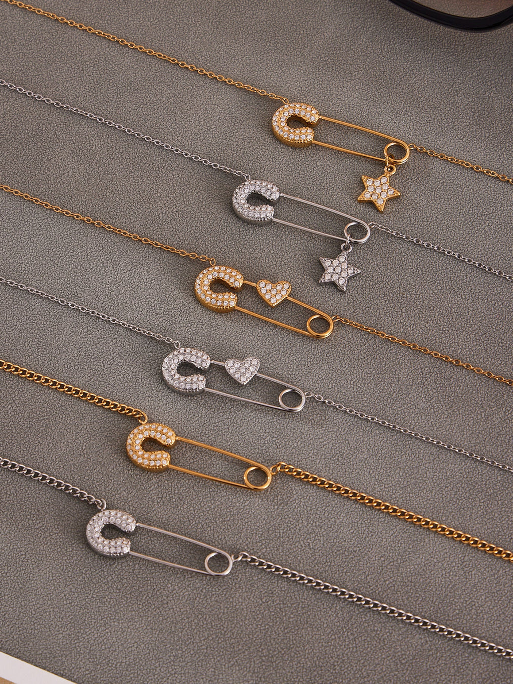 CZ Paperclip Chain Necklace