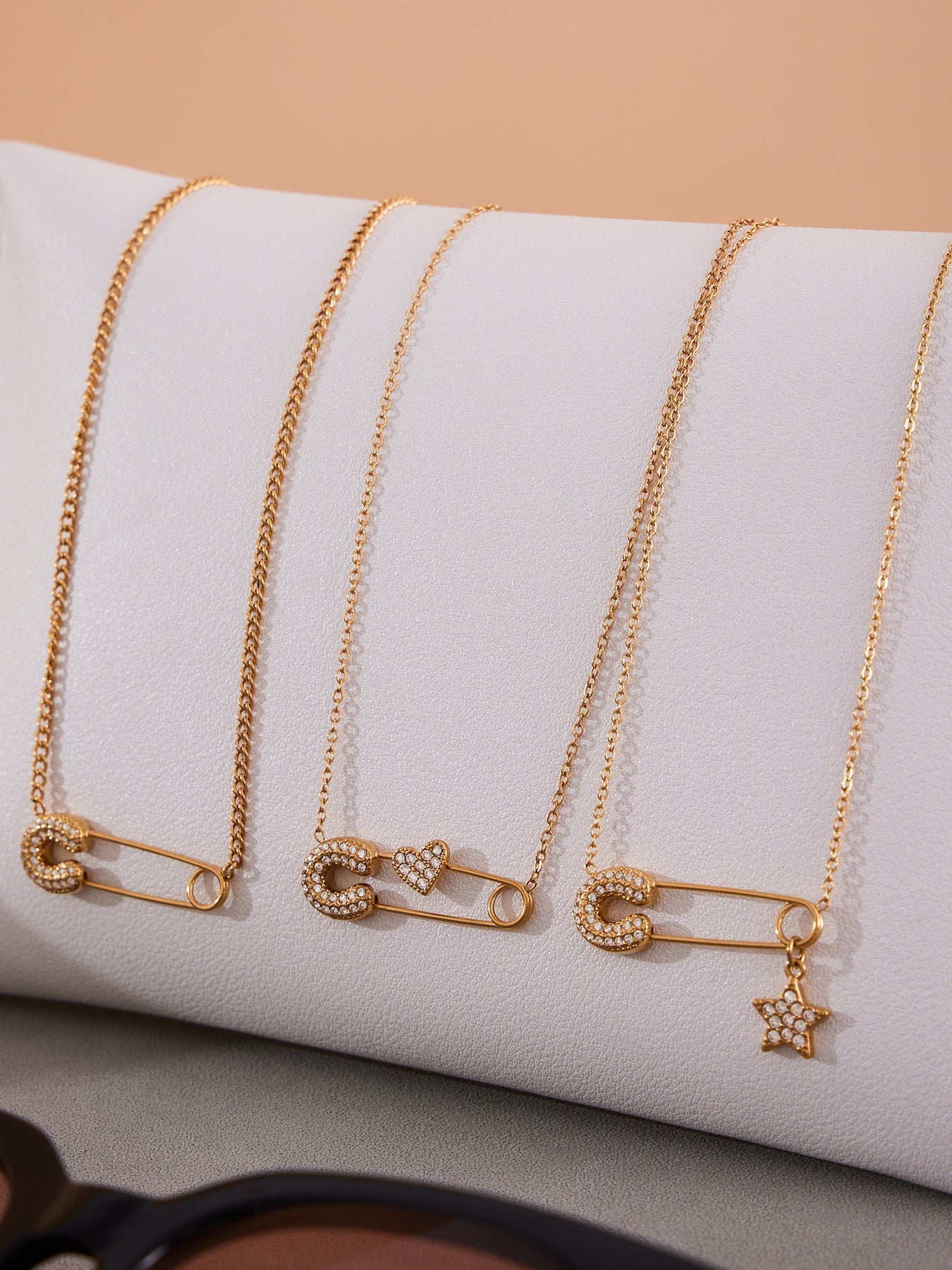 CZ Paperclip Chain Necklace