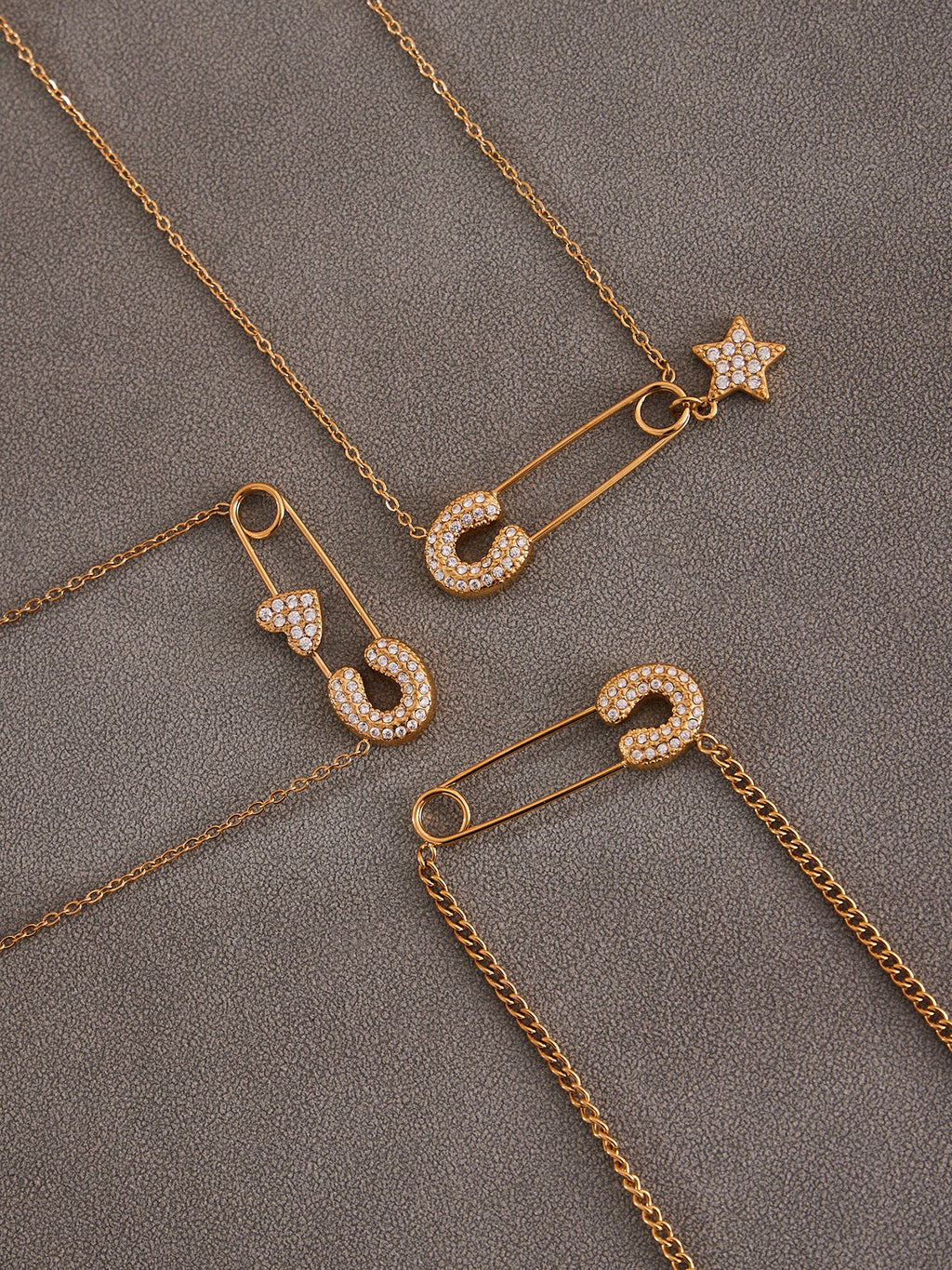 CZ Paperclip Chain Necklace