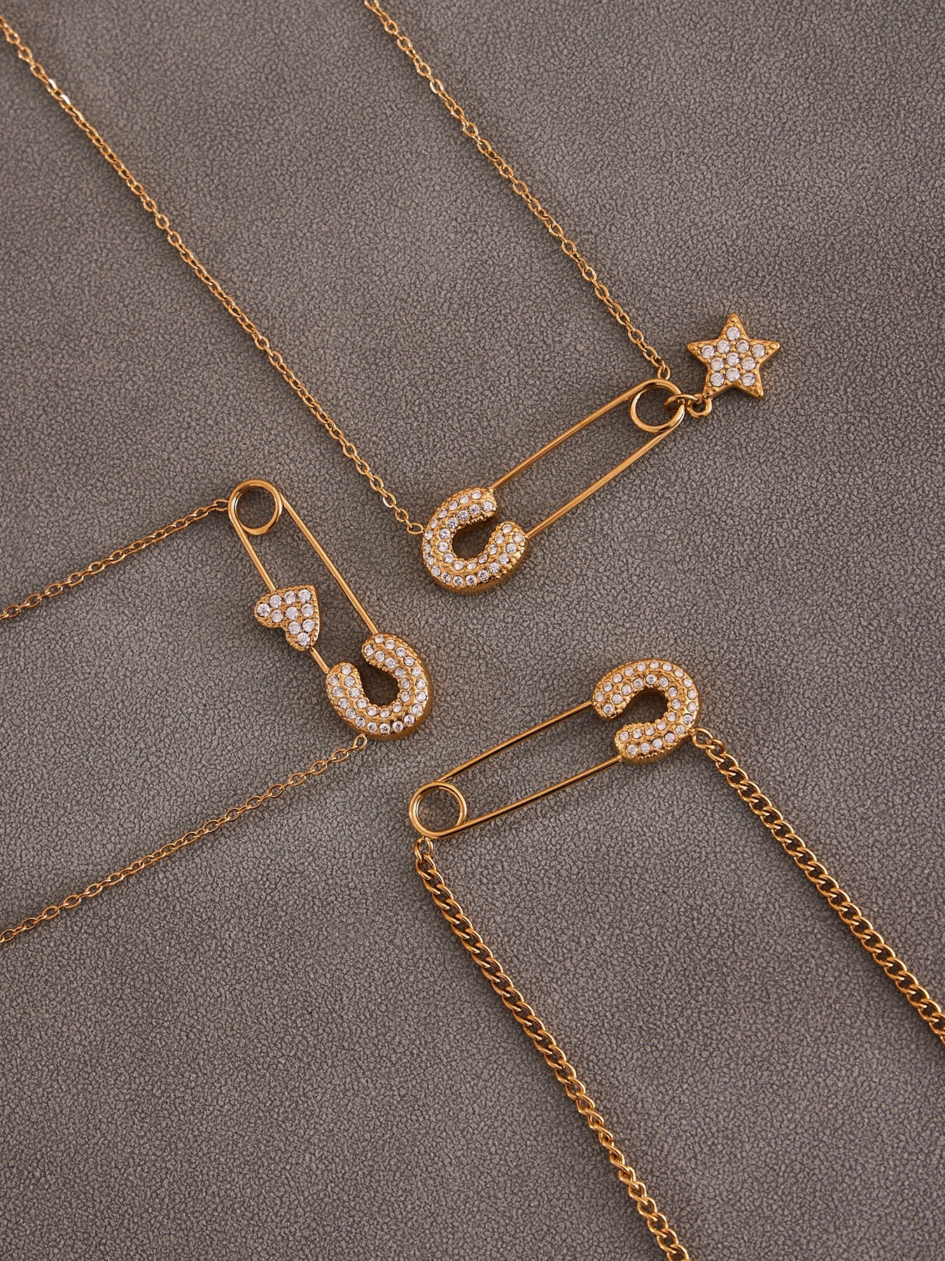 CZ Paperclip Chain Necklace