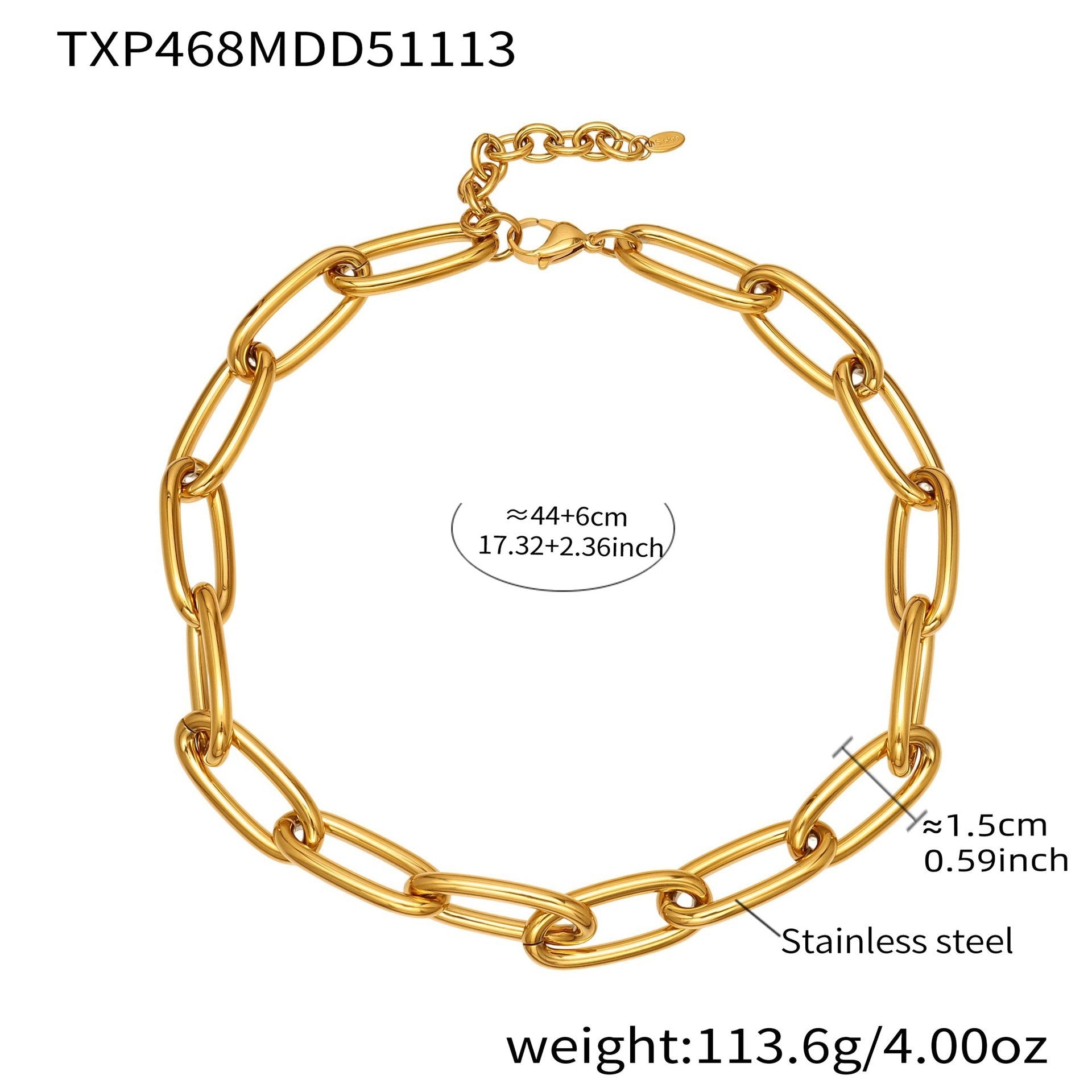 Bold Cuban Chain Necklace & Bracelet