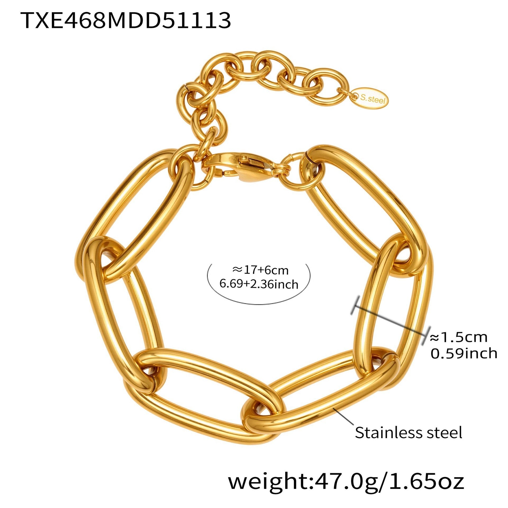 Bold Cuban Chain Necklace & Bracelet