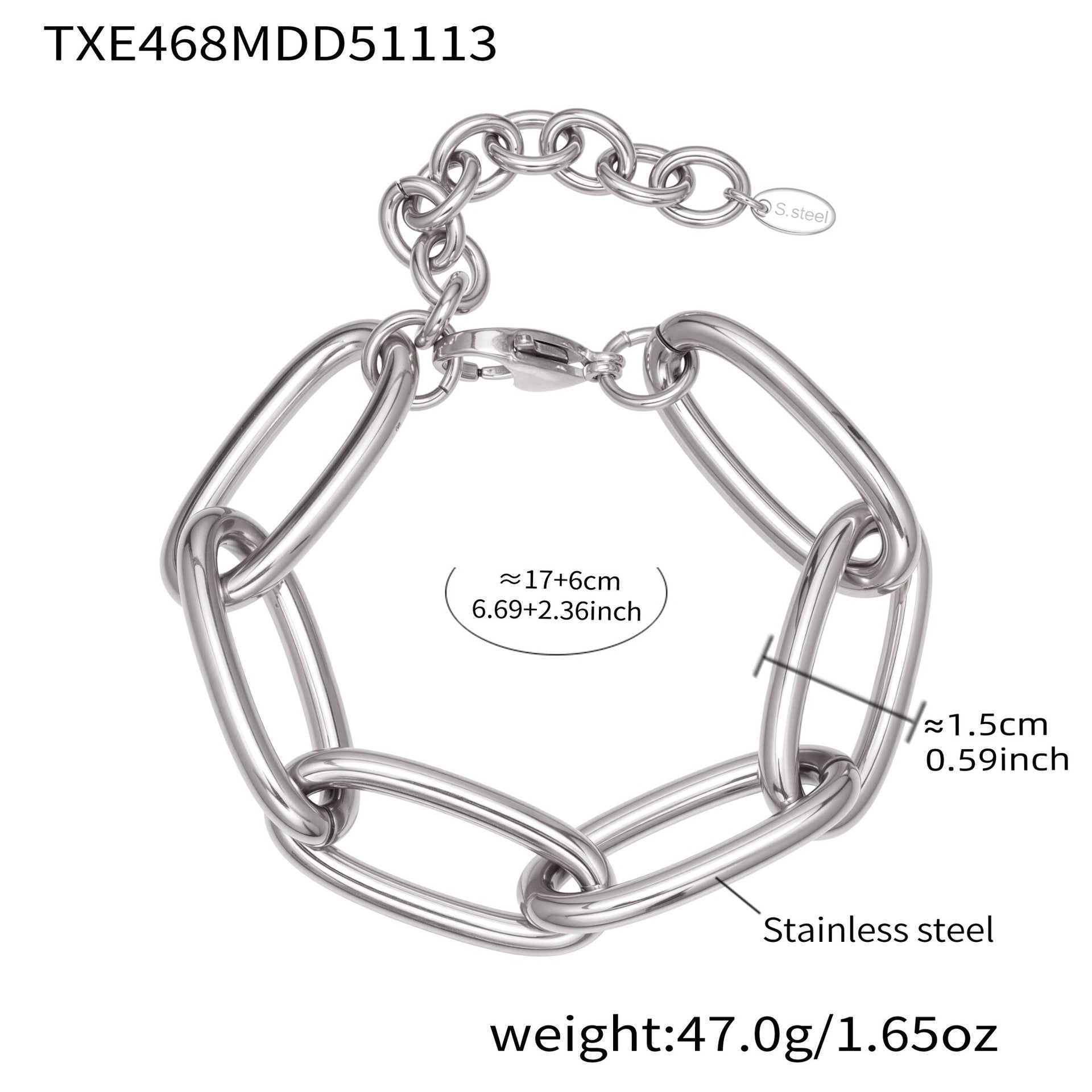 Bold Cuban Chain Necklace & Bracelet