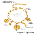 Celestial Sun & Moon Anklet and Bracelet Set
