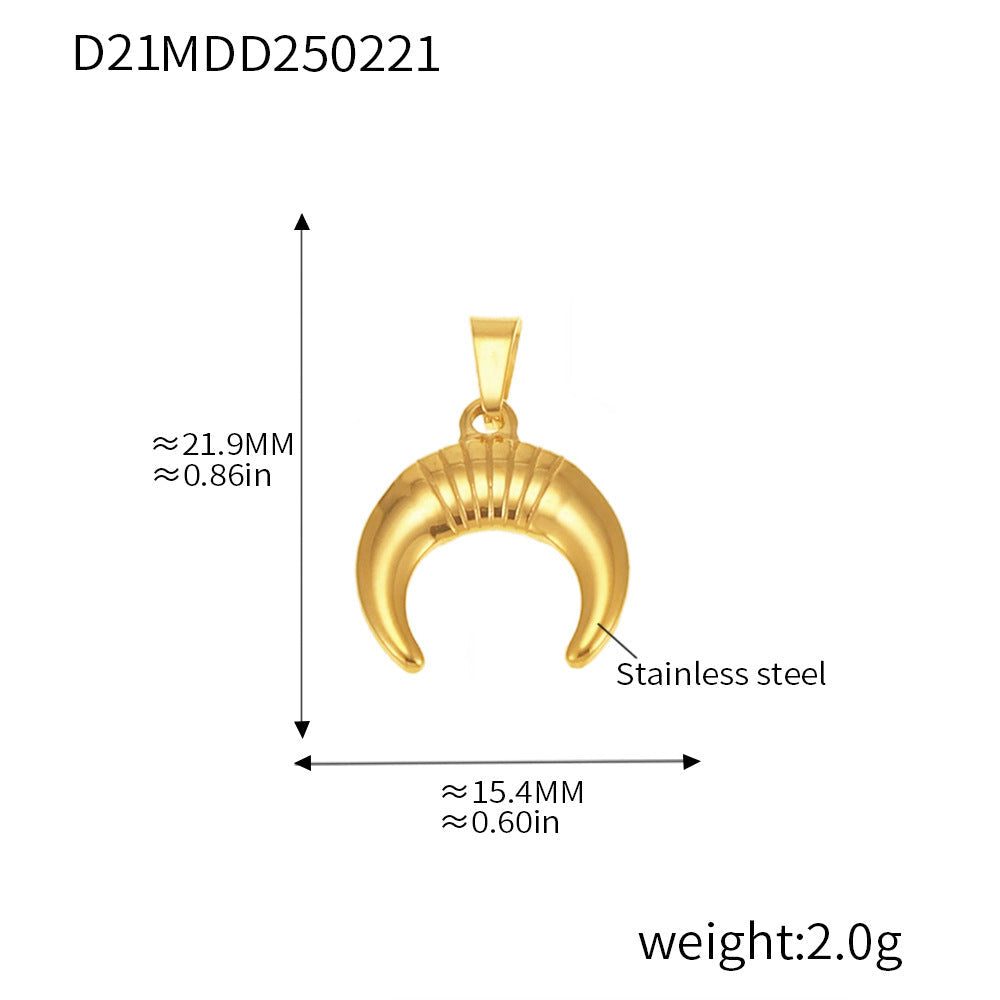 Gold Pendant Charm Necklace