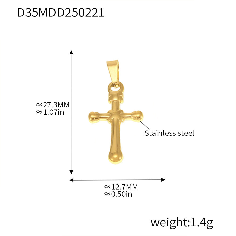 Gold Pendant Charm Necklace