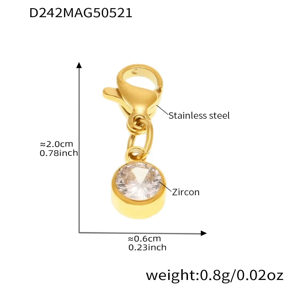 Customizable Zirconia Charm Bracelet & Anklet Set