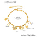 Customizable Zirconia Charm Bracelet & Anklet Set