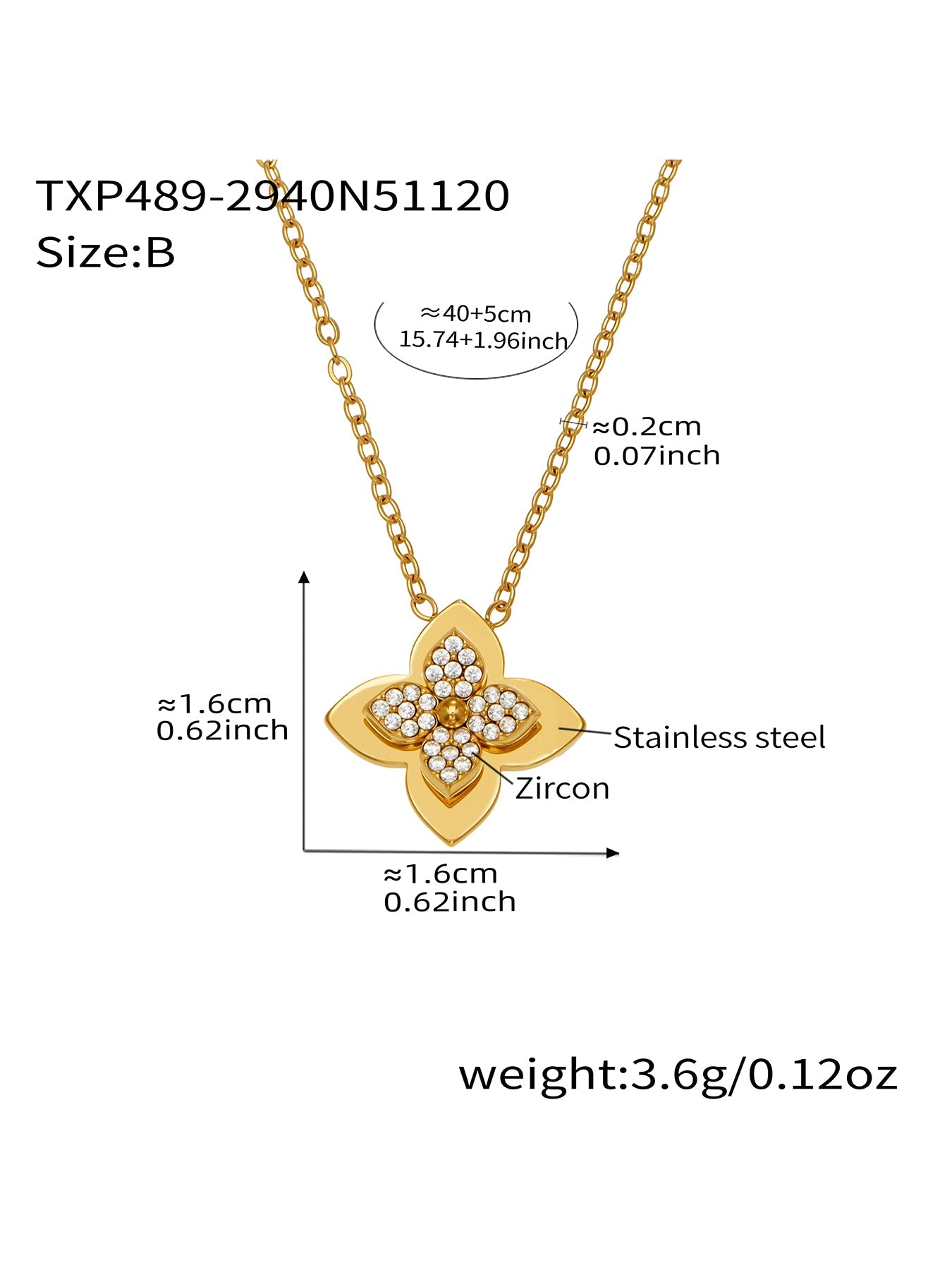 Flower CZ Jewelry Set