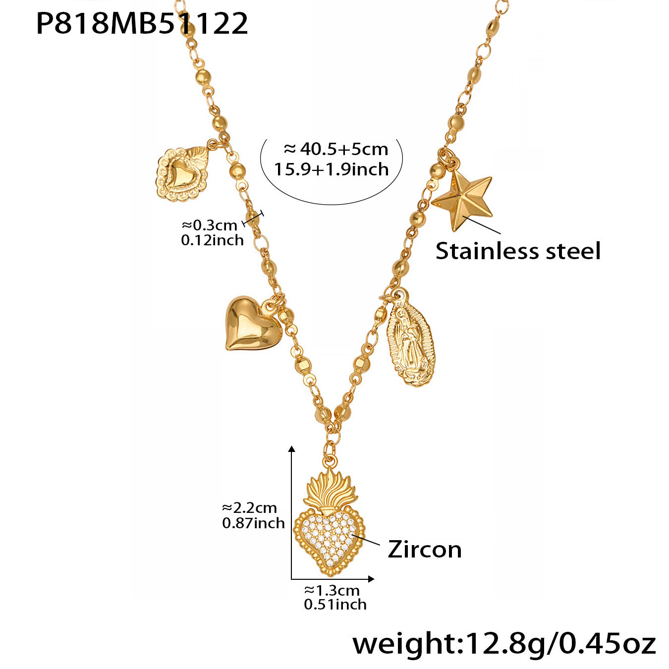 Dainty Charm Layering Necklace Set