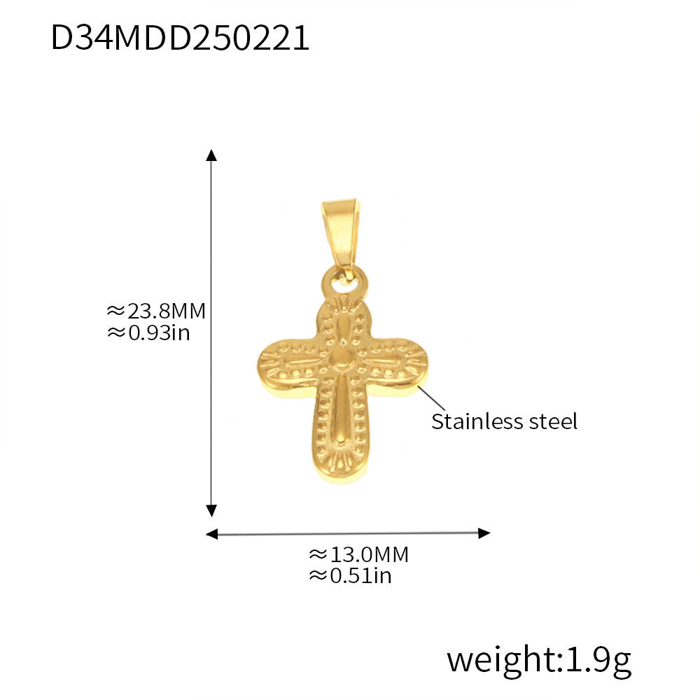 Gold Pendant Charm Necklace