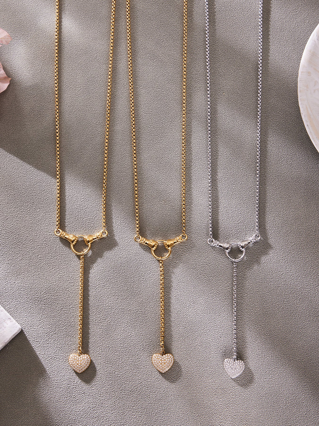Enamel Red Heart Zircon Collection