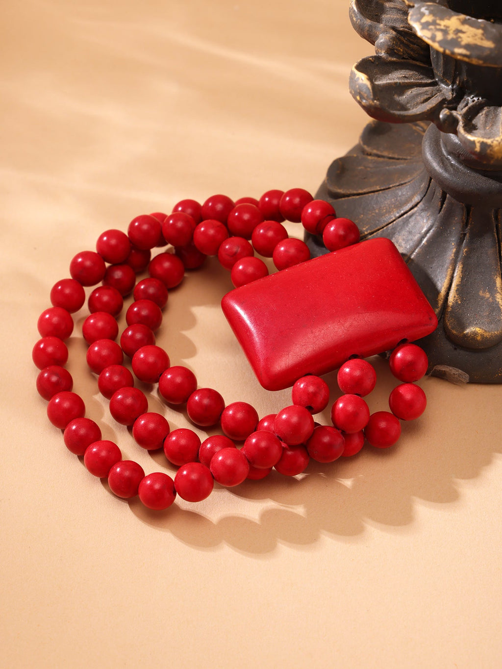316L Stainless Steel Exquisitely Carved Natural Stone Maitreya Buddha Beaded Bracelet