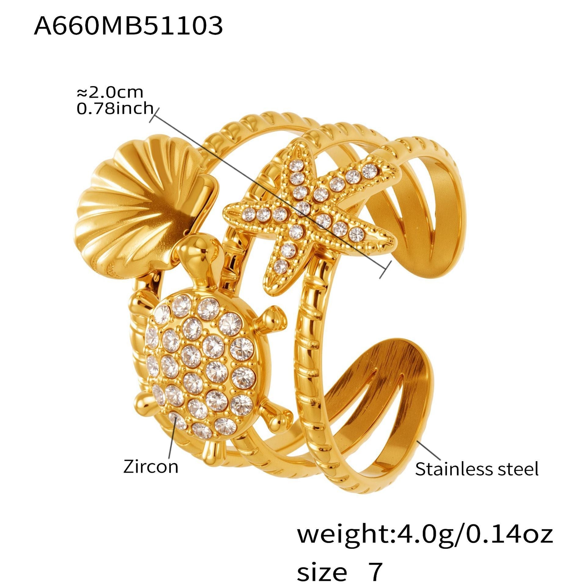 Geometric Cutout Zirconia Stacking Ring