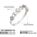316L Stainless Steel Geometric Triangle Pattern Buckle Bracelet with Drip Enamel
