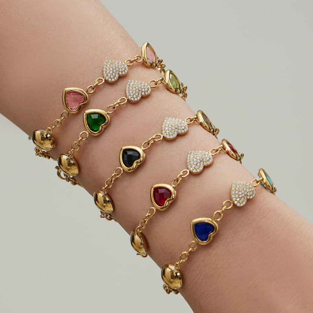 Colorful Glass Stone Jewelry Set