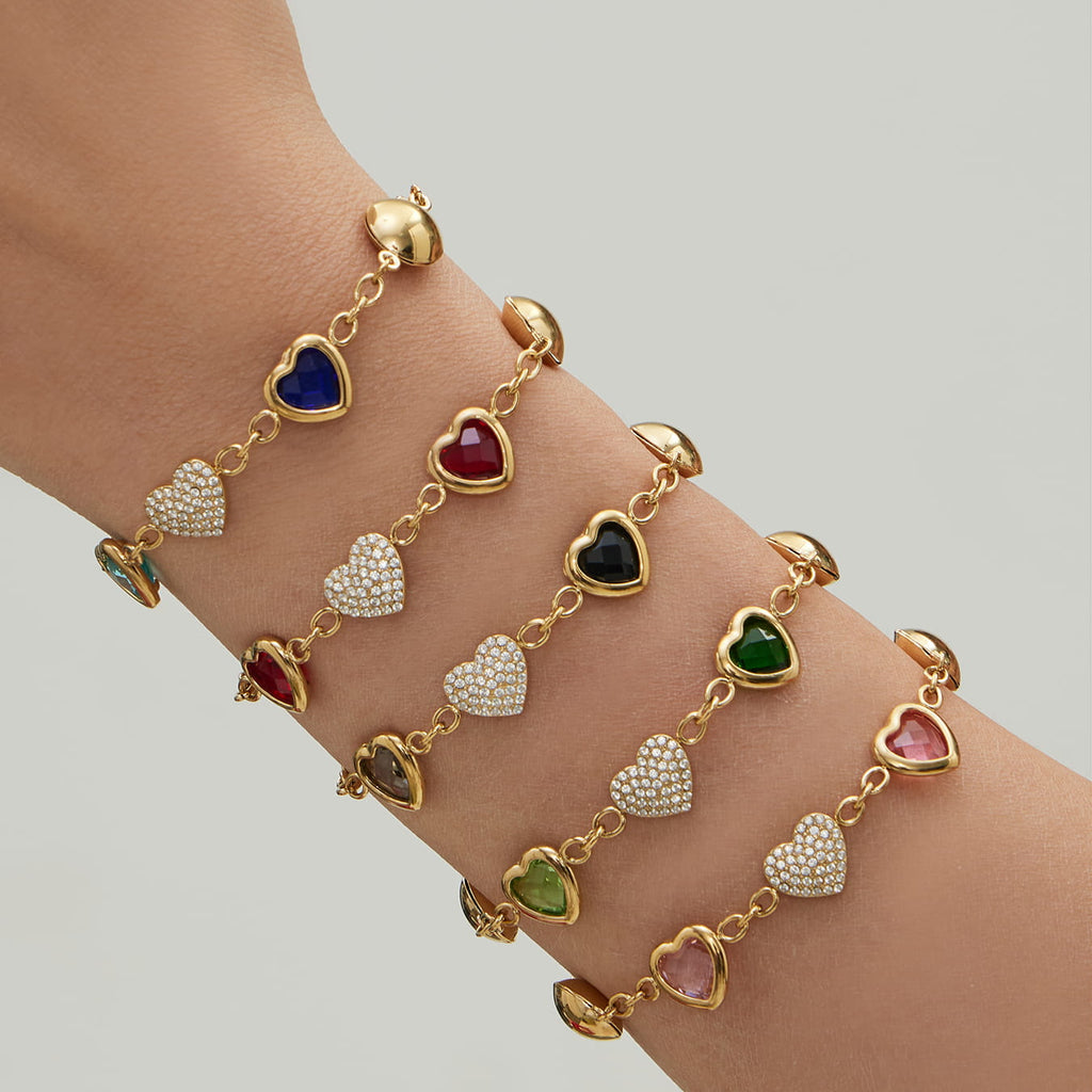 Colorful Glass Stone Jewelry Set
