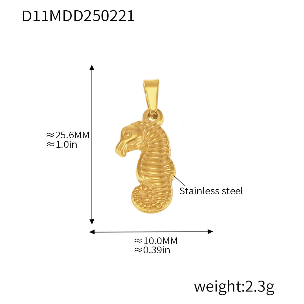 Gold Pendant Charm Necklace