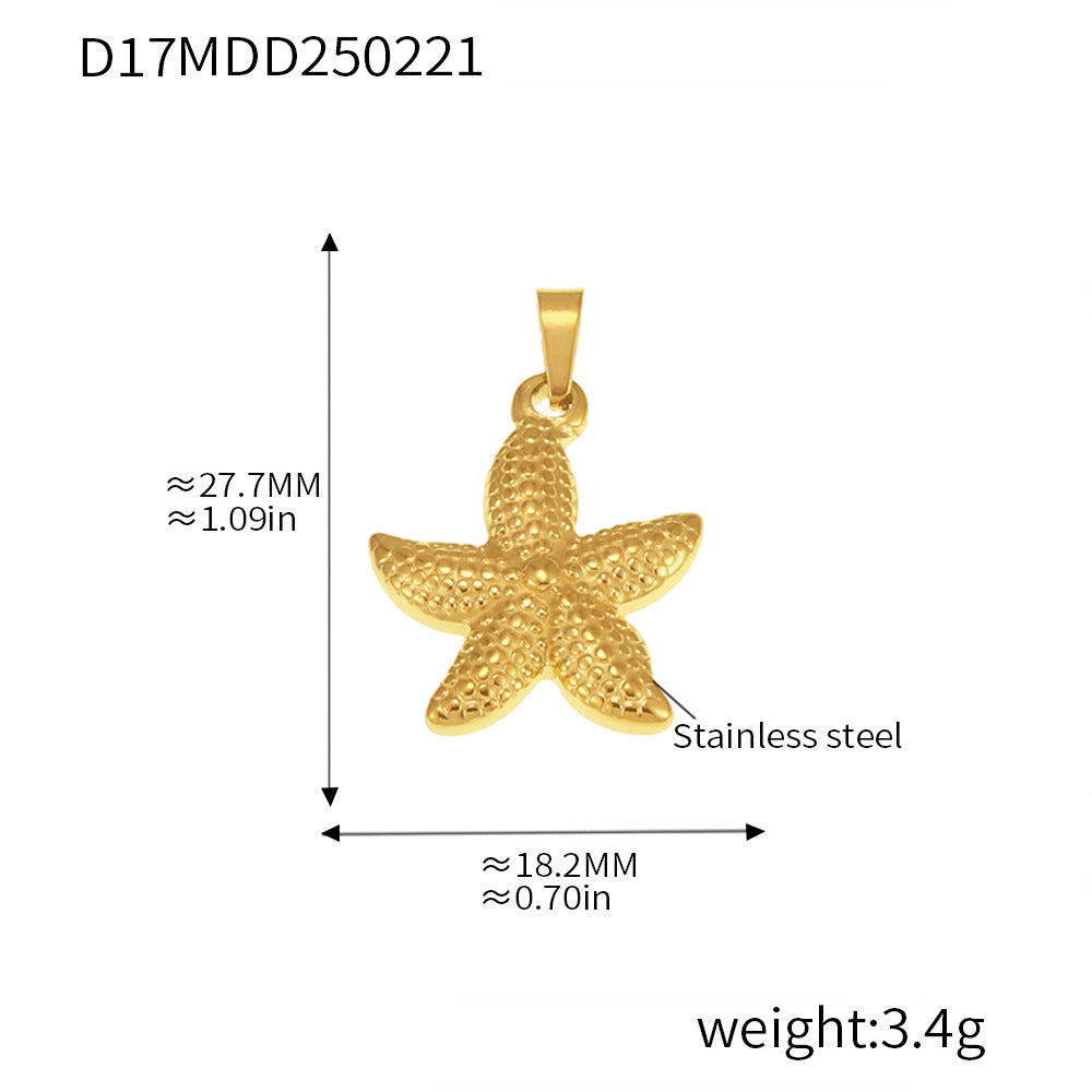 Gold Pendant Charm Necklace