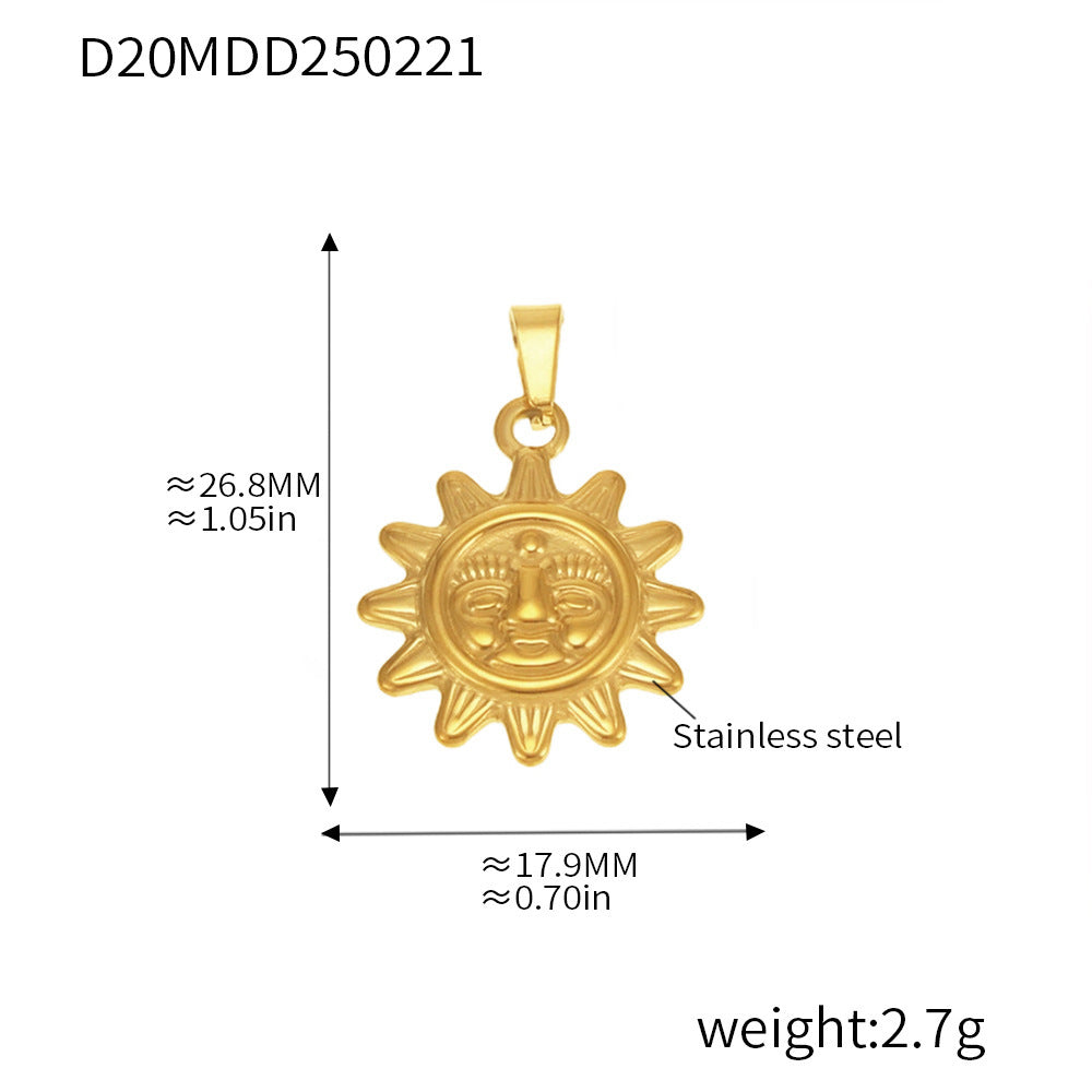 Gold Pendant Charm Necklace