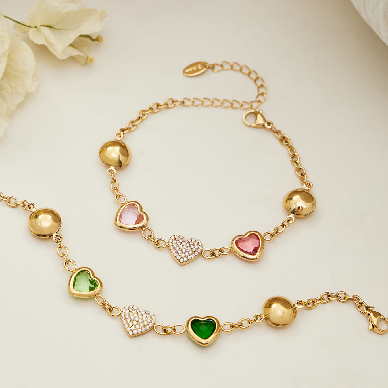 Colorful Glass Stone Jewelry Set