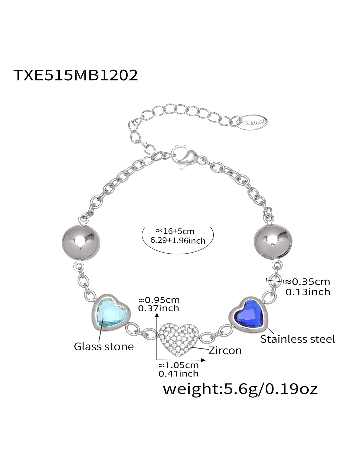 Colorful Glass Stone Jewelry Set