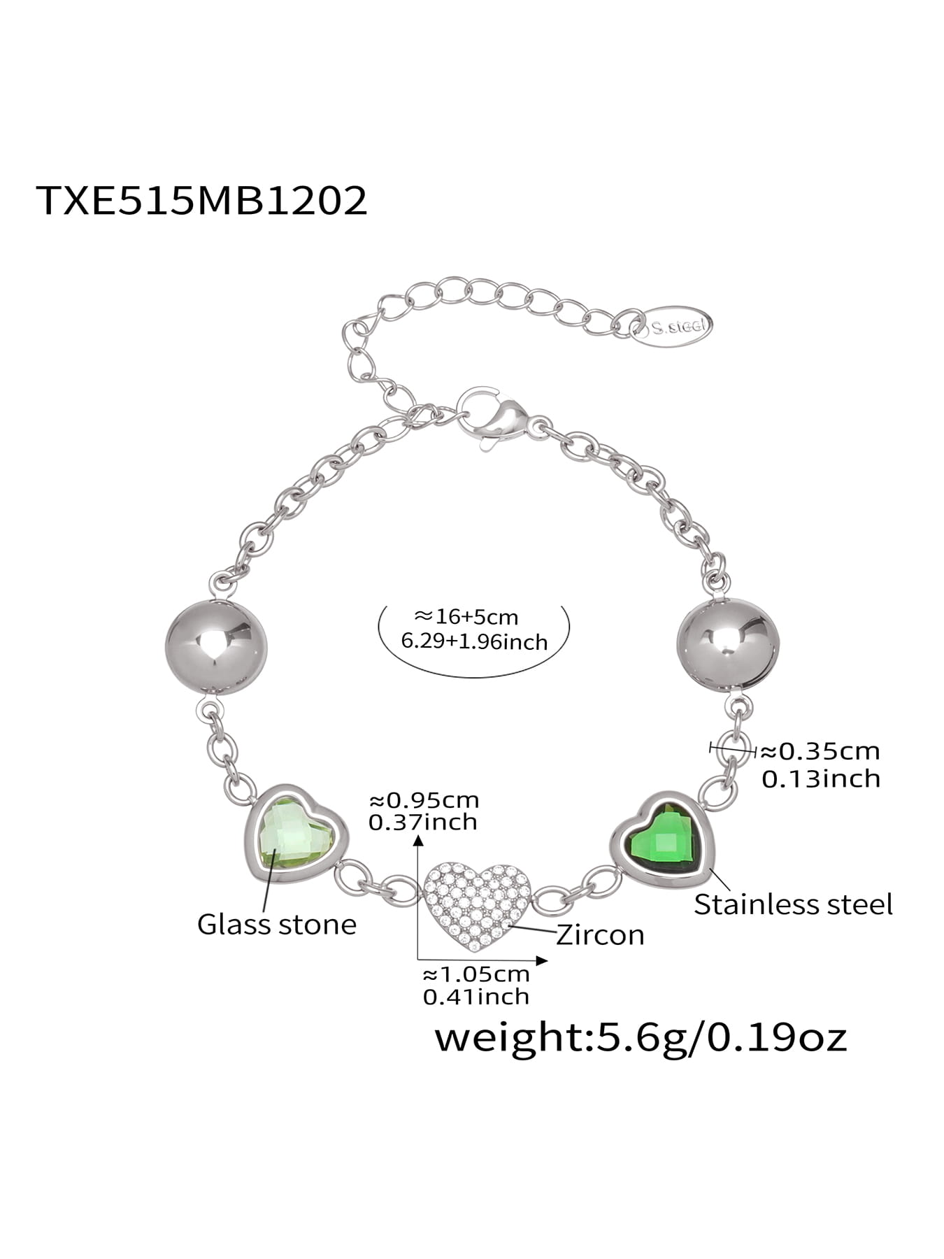 Colorful Glass Stone Jewelry Set