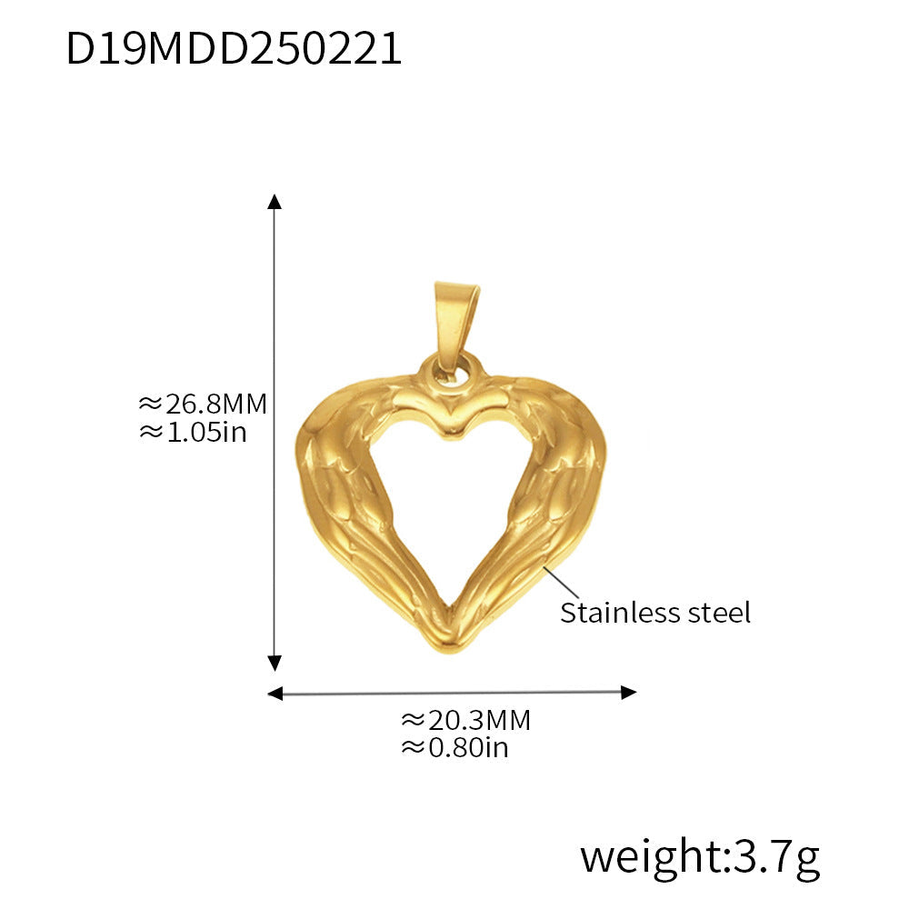 Gold Pendant Charm Necklace