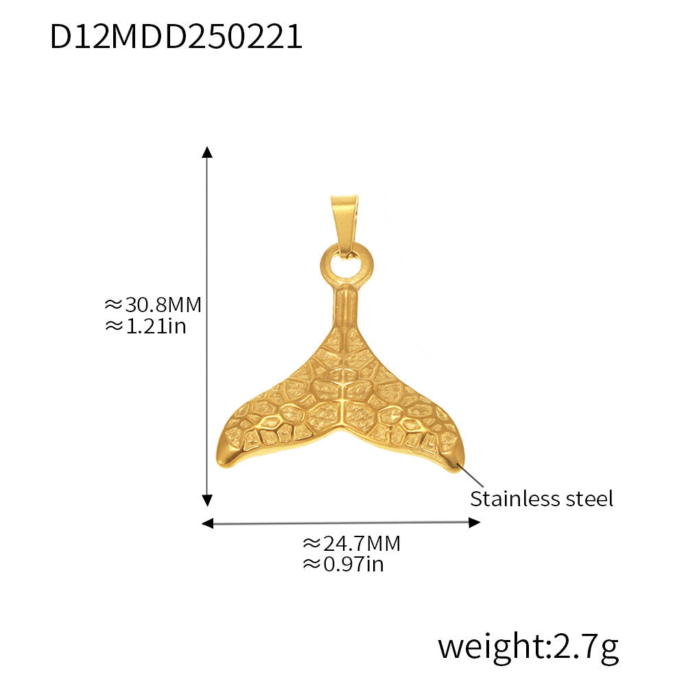 Gold Pendant Charm Necklace