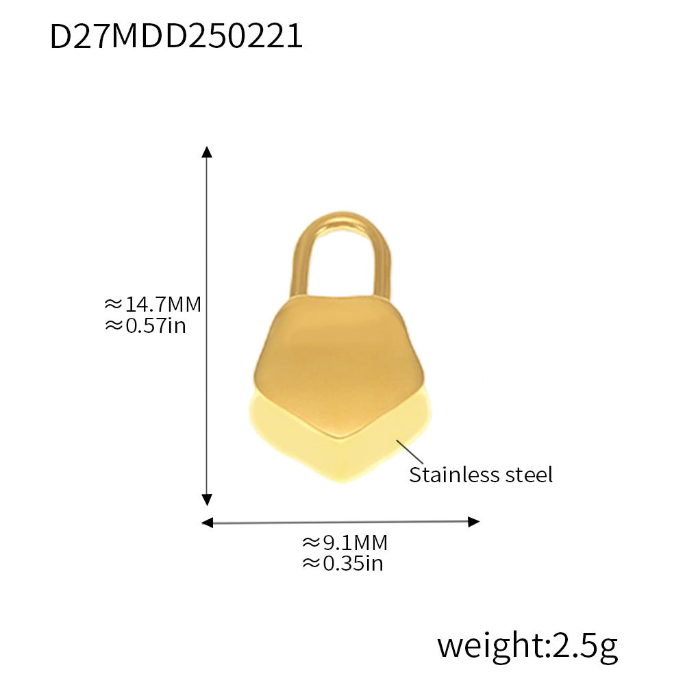 Gold Pendant Charm Necklace