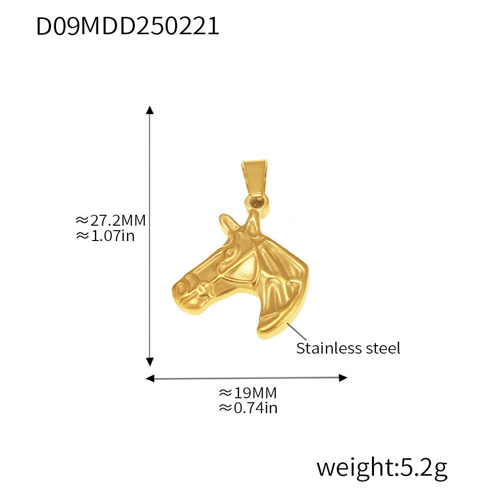 Gold Pendant Charm Necklace