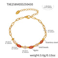 Natural Agate & Shell Bead Jewelry Set