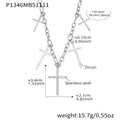 Pavé Cross Layering Necklace