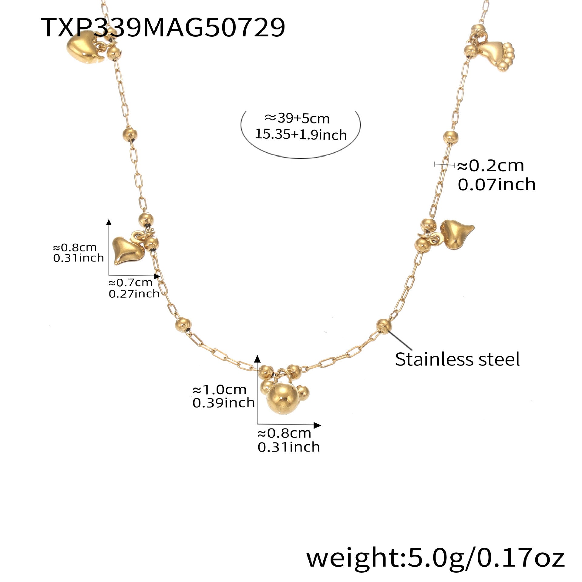 Bear & Y-Shape Tassel Necklace, Bracelet & Anklet Collection