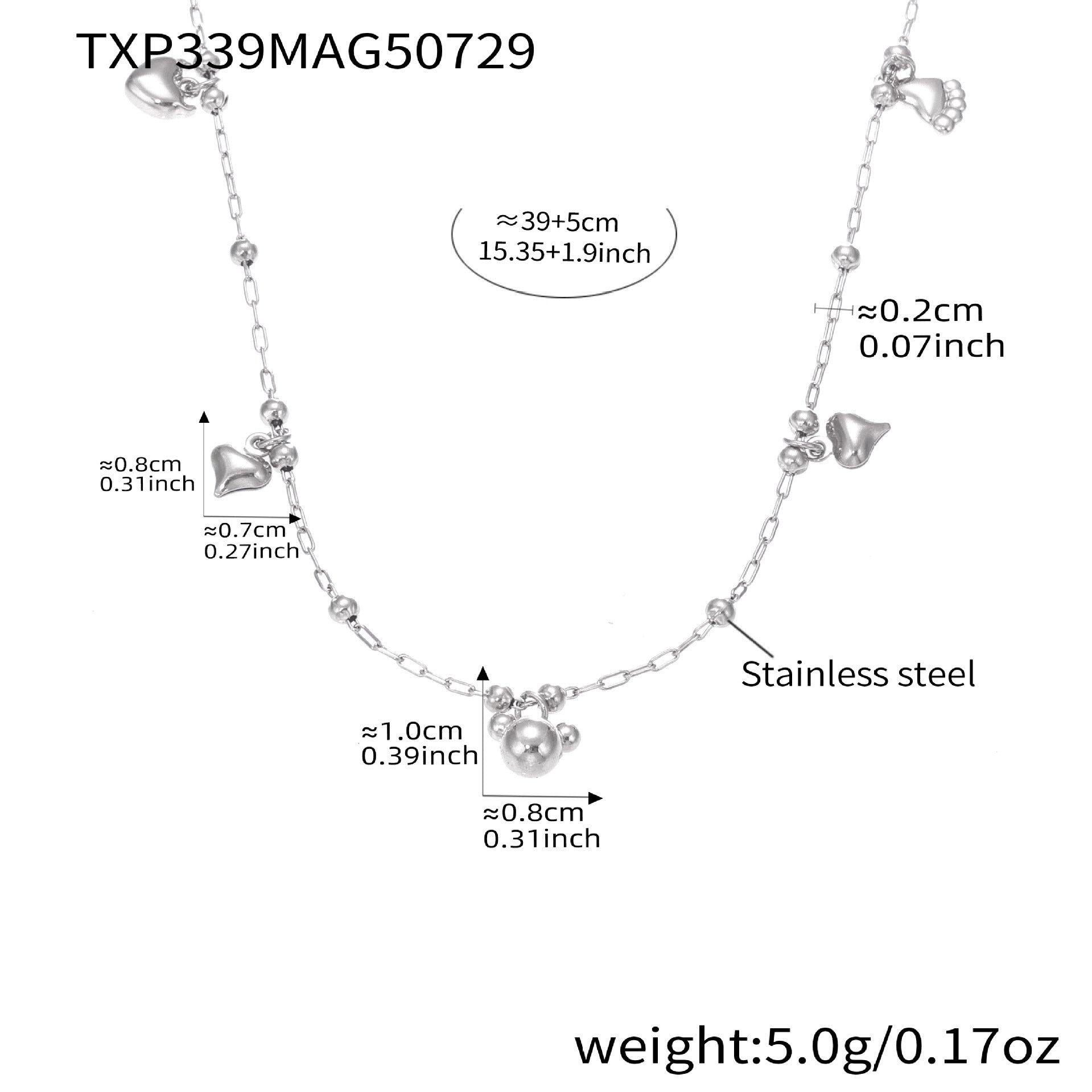 Bear & Y-Shape Tassel Necklace, Bracelet & Anklet Collection