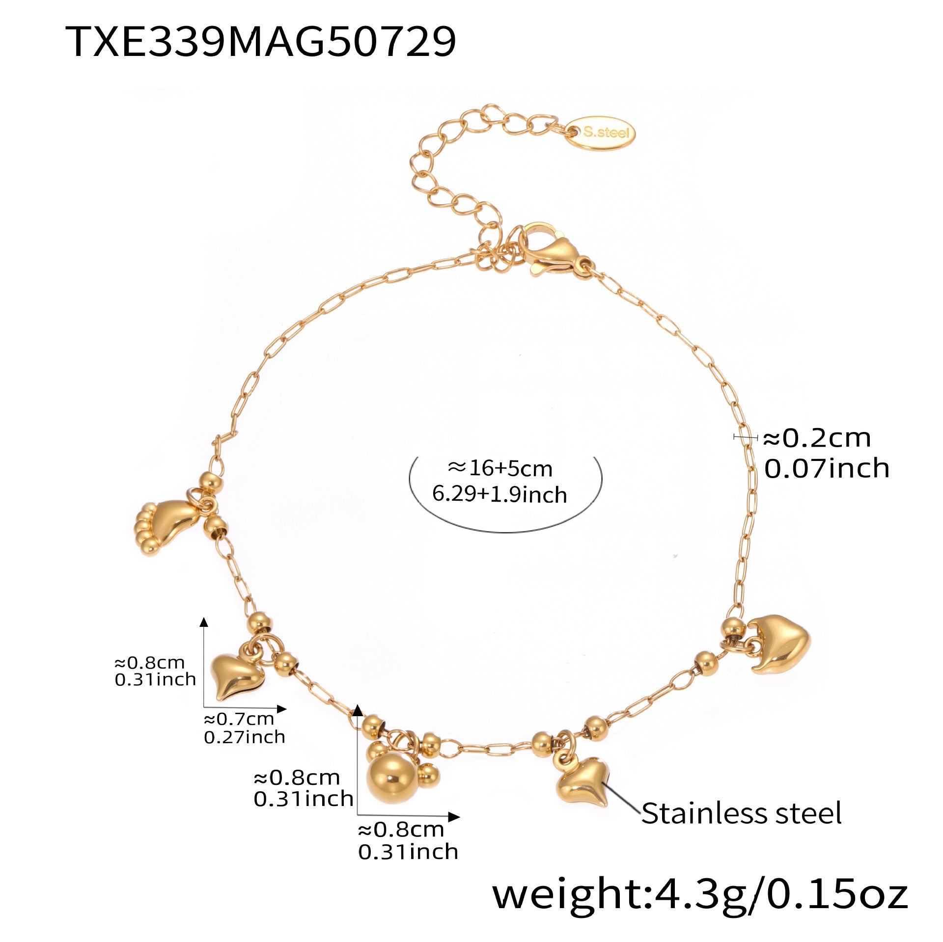 Bear & Y-Shape Tassel Necklace, Bracelet & Anklet Collection